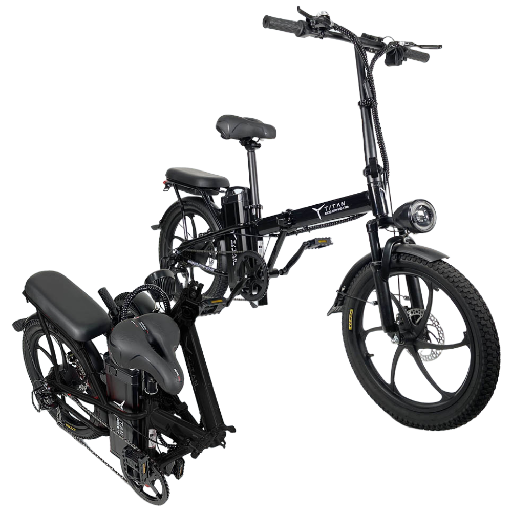 에코라이즈 타이탄700 전기자전거 500W 48V 13Ah 21Ah 분리형 배터리 접이식, 스틸, 블랙 949,000원