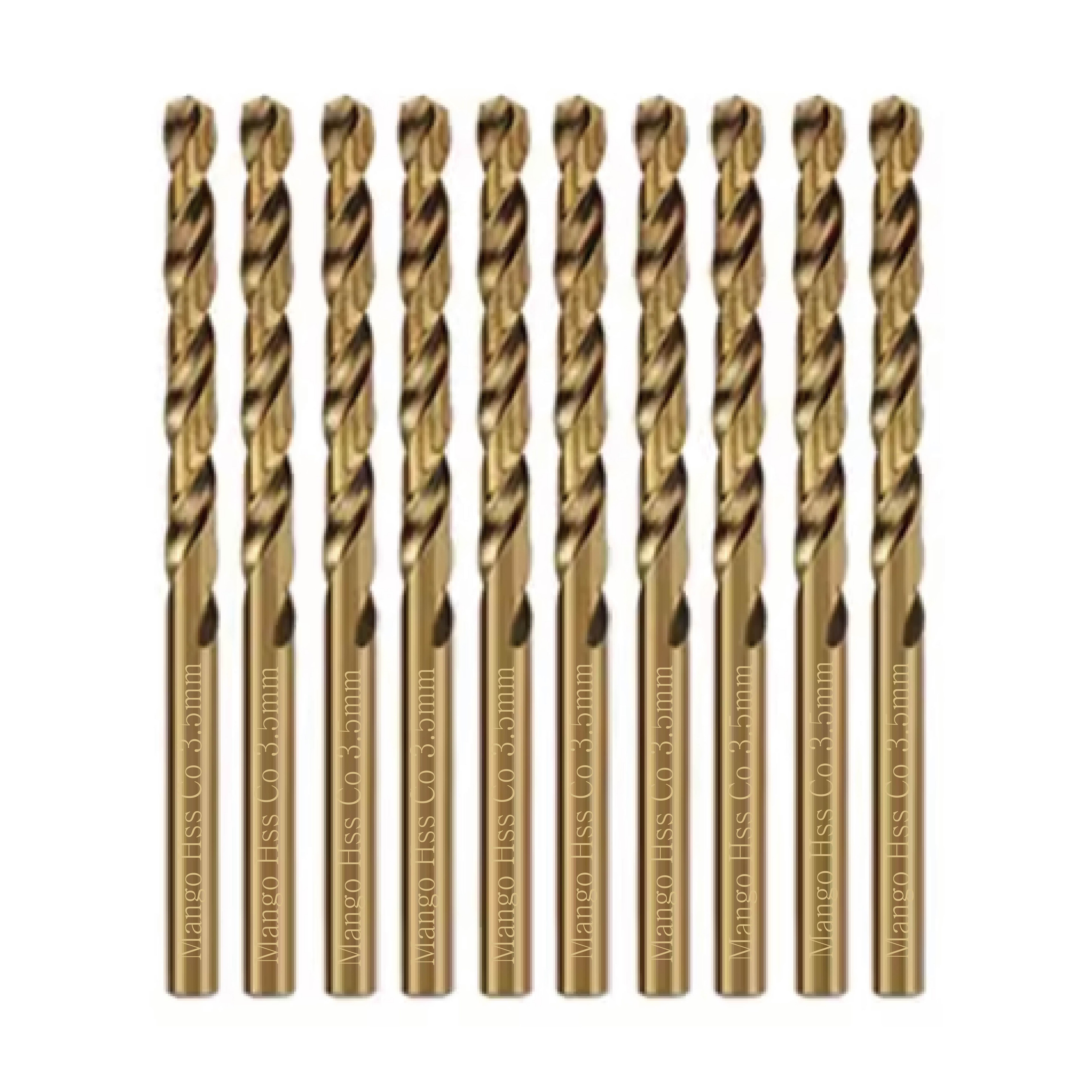 망고테크 CO 고강도 코발트 스텐기리 3.5mm 10개입 세트 서스 타공 드릴날 드릴비트 스테인레스 샤시 철제 철기리 철재 14,800원