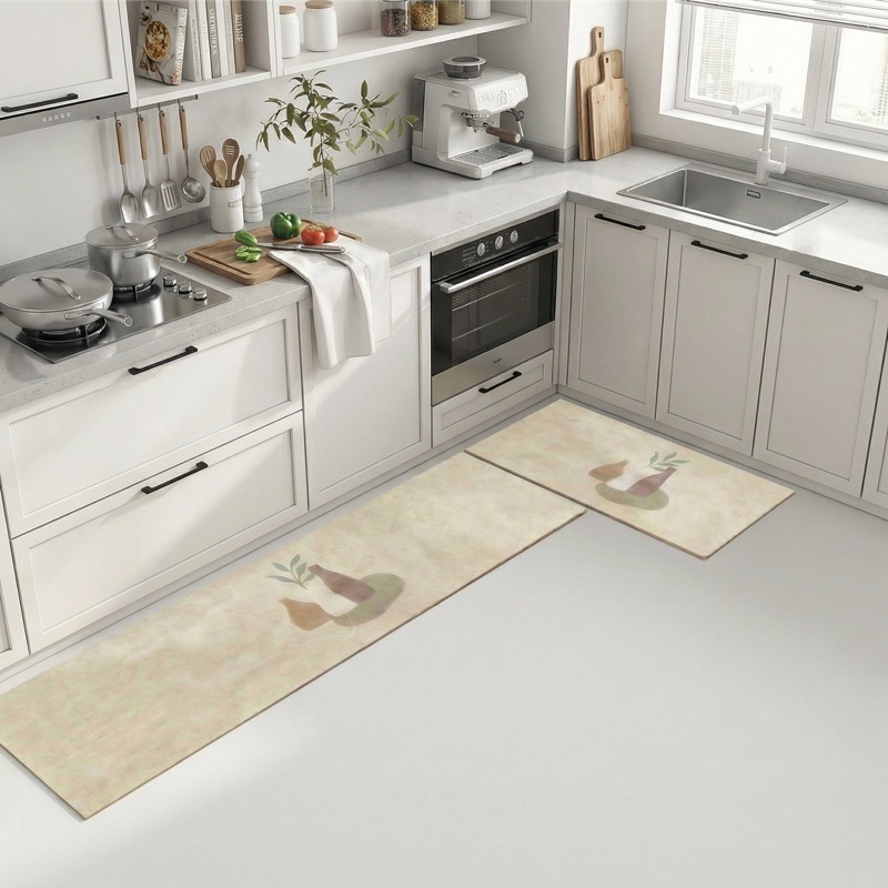 Tinduo 미끄럼방지 규조토 주방매트 방유 방수 닦아서 사용 가능 두꺼운 두께 현대 심플 리빙 주방용 바닥 매트슈트, 01, 1세트 28,500원