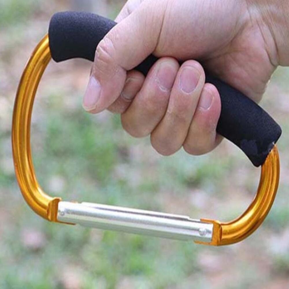 대형 알루미늄 카라비너 비너 d형 캠핑 고강도 등산고리 색상랜덤 4,220원