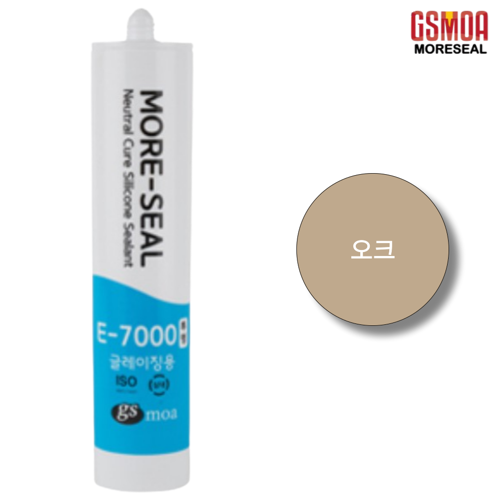 GMKorea E-7000 일반용 오크색 실리콘 실란트 270ml 노즐포함 1,900원