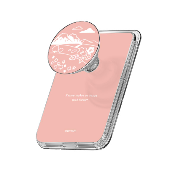 트라이코지 내추럴 글로시 그립 스마트톡 마그네틱 카드지갑 거치대(맥세이프 호환), 1개, 내추럴_플라워 19,800원