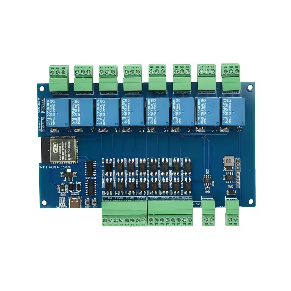 ESP32 RS485 모드버스 릴레이 모듈 보드, 1개, 8채널 52,000원