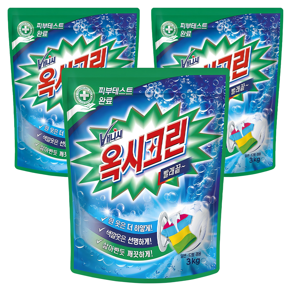 옥시크린 분말형 표백제, 3kg, 3개 44,250원
