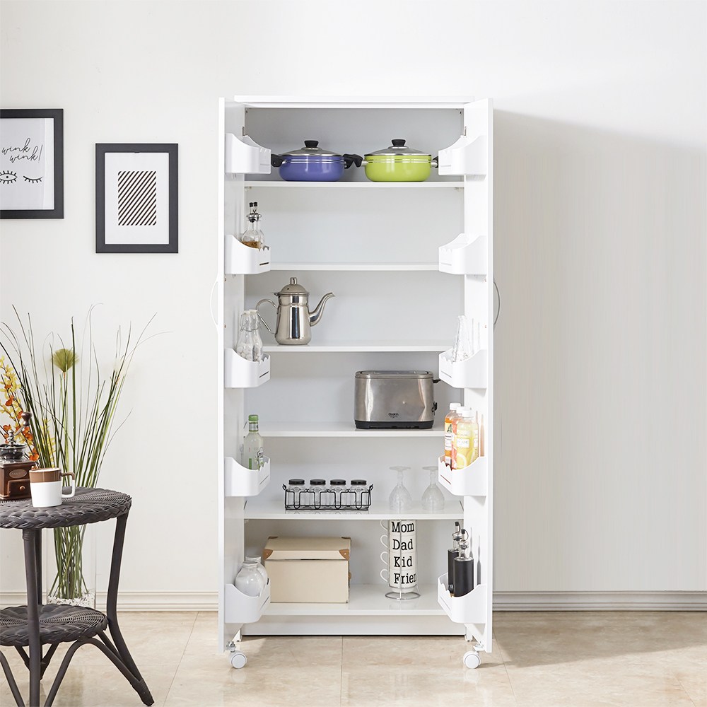 냉장고형 수납장 1600 애니스 가구 (특대) 팀버스리빙, 화이트 207,000원