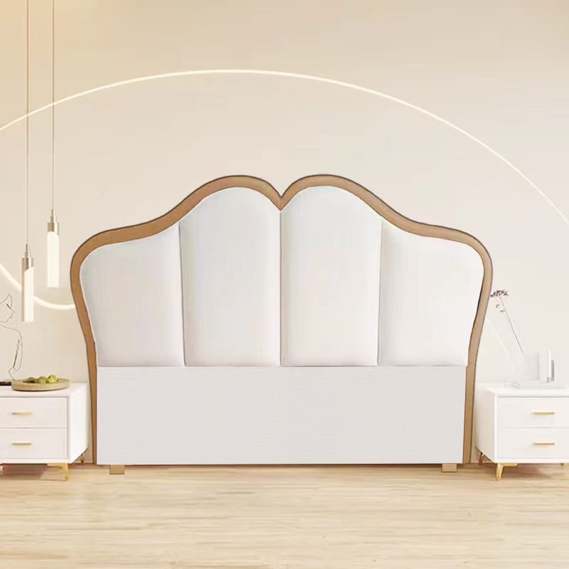 모던 심플 침대 헤드 프레임 편안한 등받이 침대헤드 단품, 라이트 브라운 + 화이트(인조가죽) 187,000원