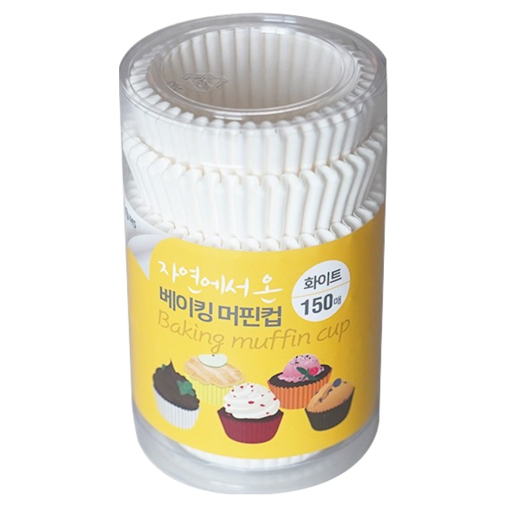 자연에서 온 베이킹 머핀컵 150p, 화이트, 1개 3,450원