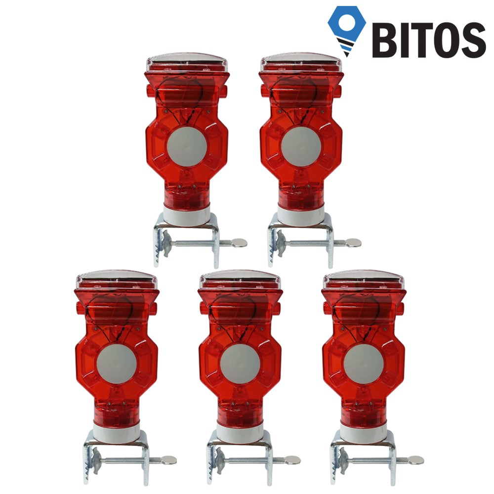 쏠라 LED 경고등 경광등 태양열 충전 휀스용 SM-612, 5개 38,000원