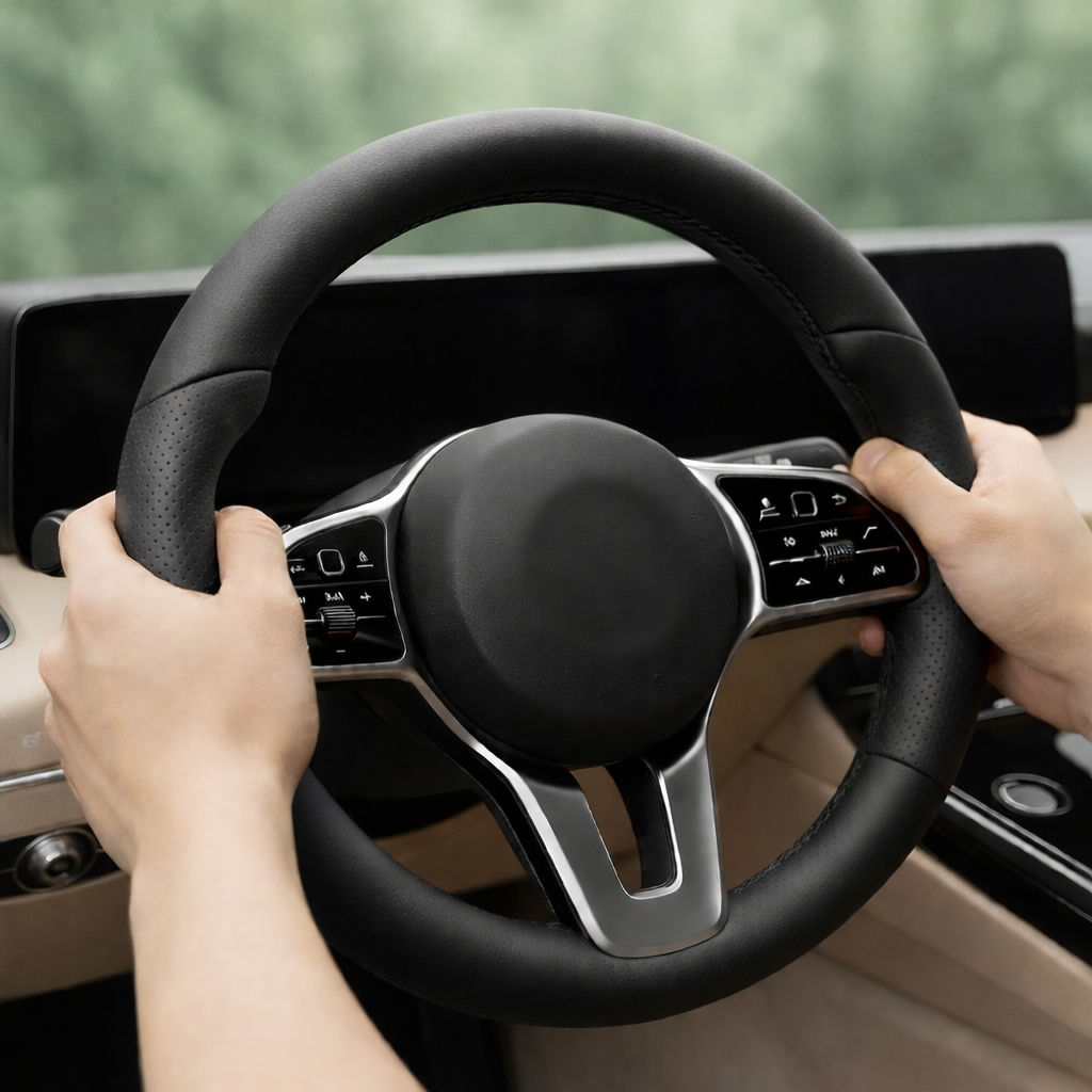 에노브 손이편한 차량용 핸들 커버, 블랙 15,900원
