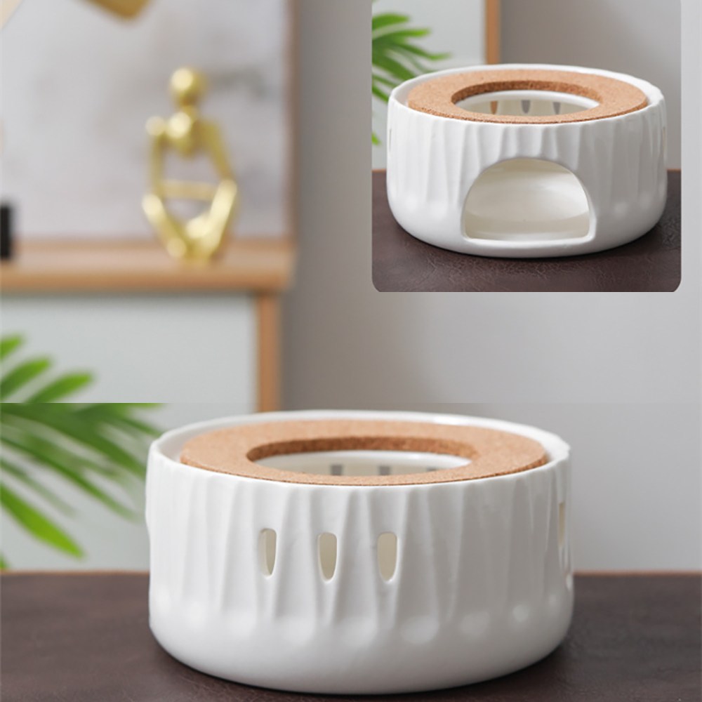 아이레노 도자기 내열 티포트워머 촛불워머 차 온기 유지 티타임 소품, 1개, 화이트 B형 24,500원