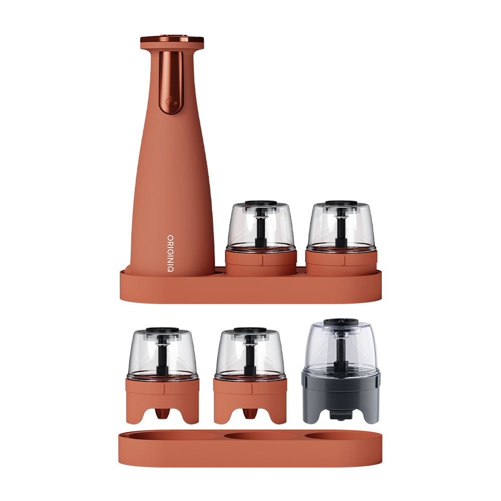 오리지니크 전동 후추 그라인더 빅컨테이너 풀세트 큰 입자 분쇄 (본체1+컨테이너5구+빅컨테이너1구+트레이2), 1세트, 316ml 78,400원