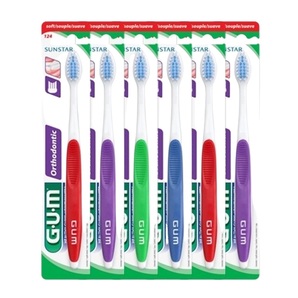 GUM 검 교정 칫솔 V커팅 (124RD) 6개입 (보통모) 49,260원