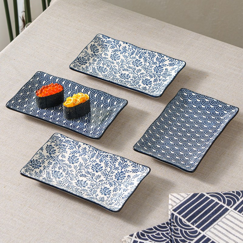 Jin zhong tai 세라믹 패턴 사각 접시 세트 JP003 21,410원