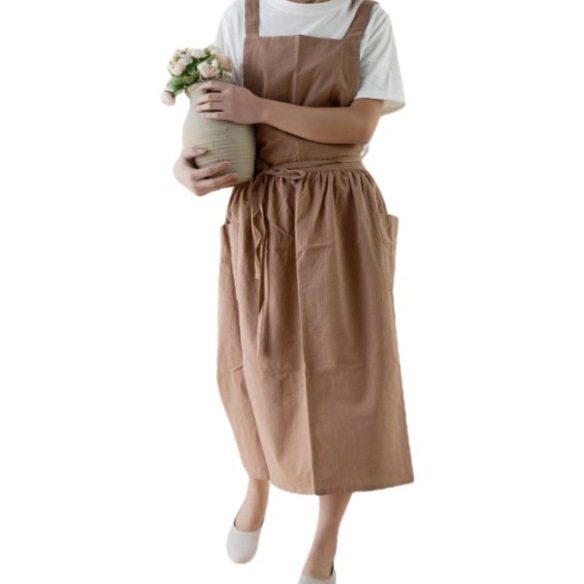 센스팟 프로방스 방수린넨 원피스 앞치마 11,200원