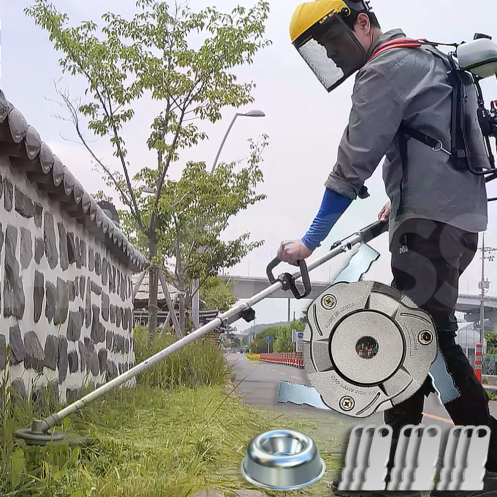 [인포벨]애드크로스 홈쇼핑 다짤라 강철 예초기 + 교환날 6개 추가증정 회전날 제초날 파워스핀 날개형 무동력 정원 용품 69,800원