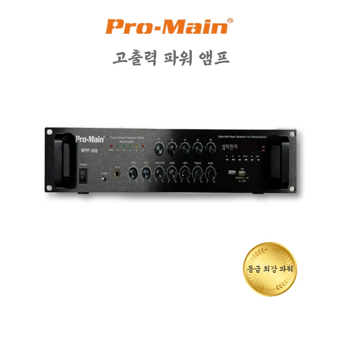 PRO-MAIN 고출력 방송용 PA앰프 300W MPP-300, MPP-300 770,000원