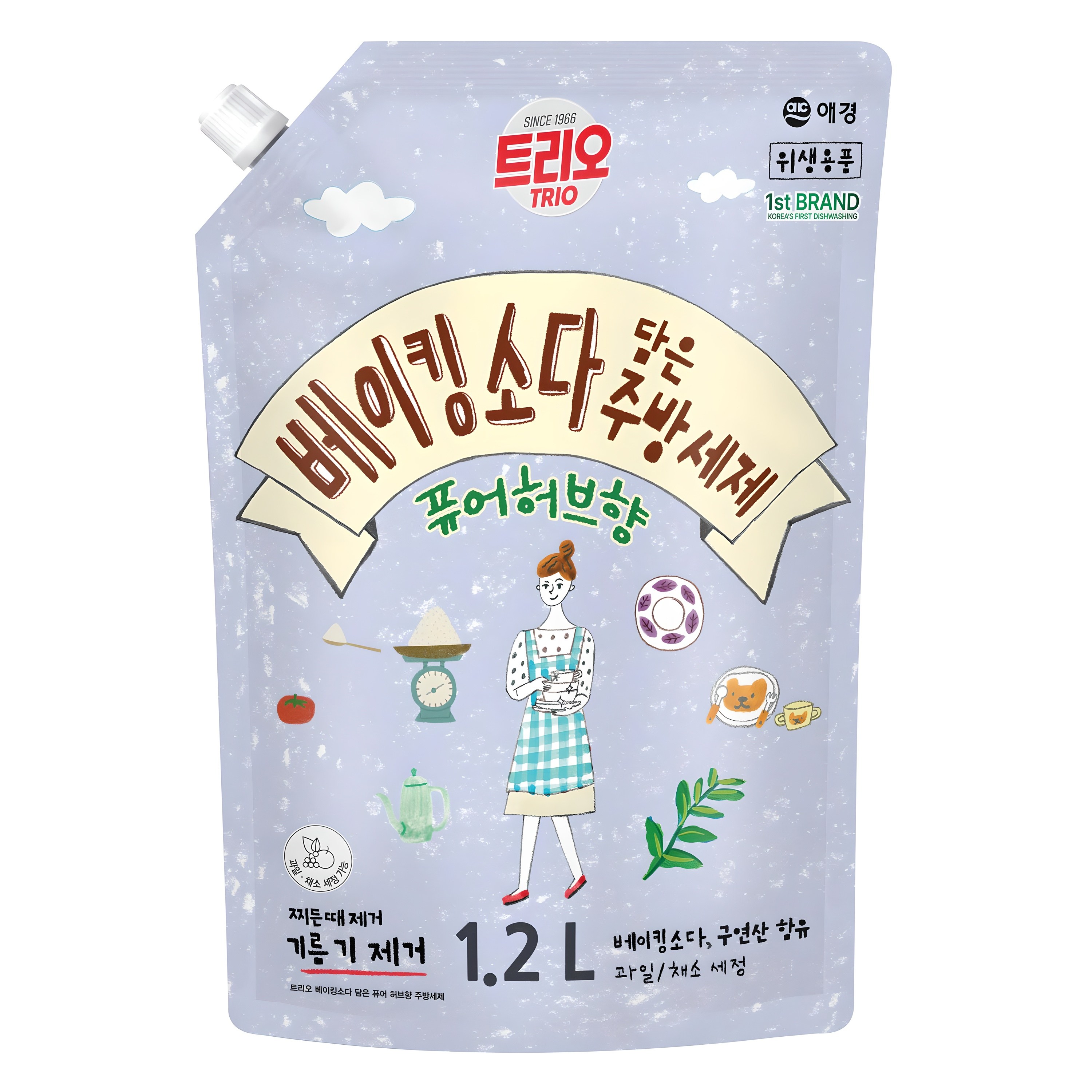 트리오 베이킹소다 담은 퓨어허브향 주방세제 3,200원