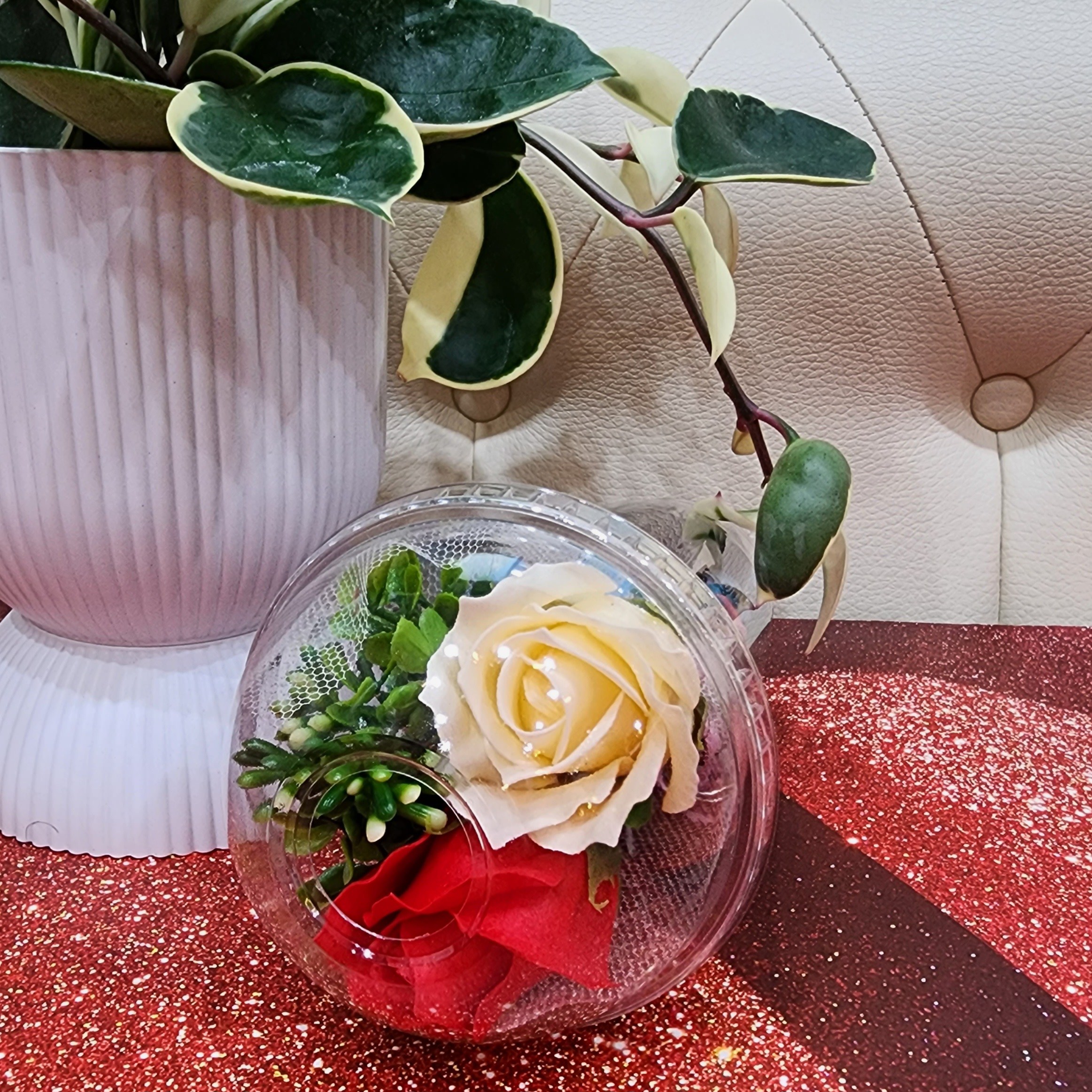 컵안에 비누꽃(led조명과 초콜렛 ) 발렌타인데이, 화이트데이, 스승의날, 어버이날 선물 7,900원