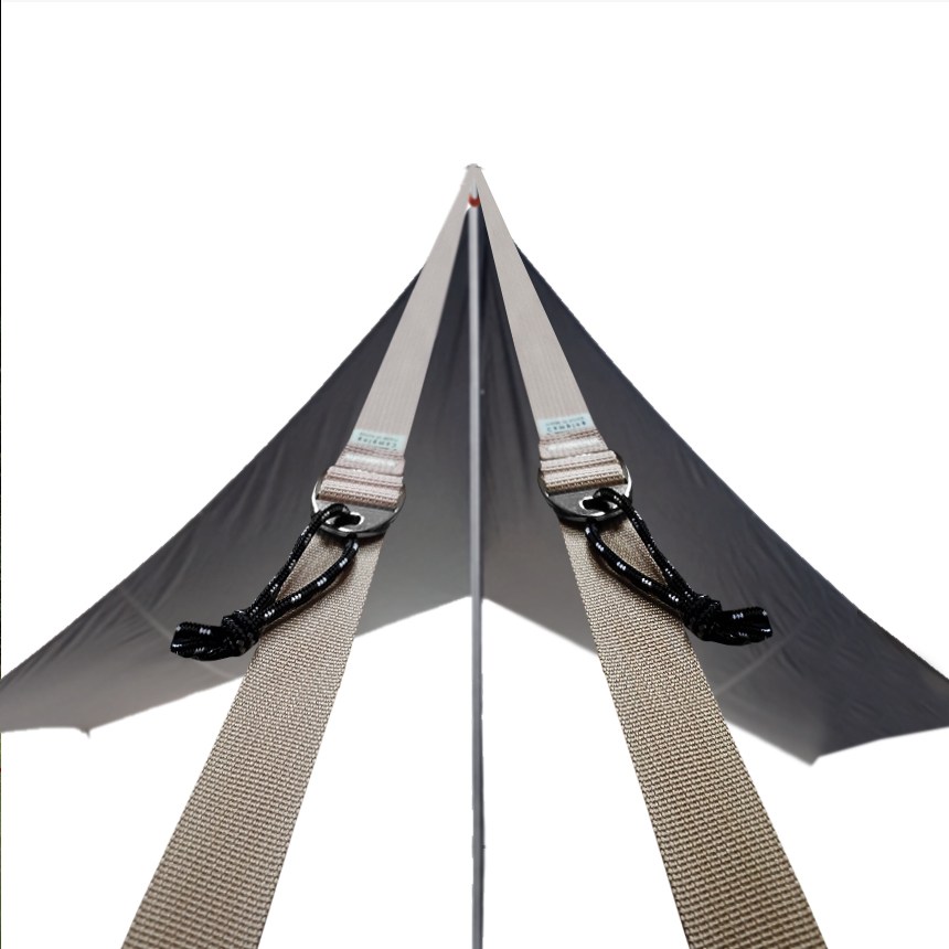 이뚜 비 바람에 안전한 국산 타프웨빙 스트랩 스트링 풀 세트, 베이지6개1세트, 현재가 49,000원