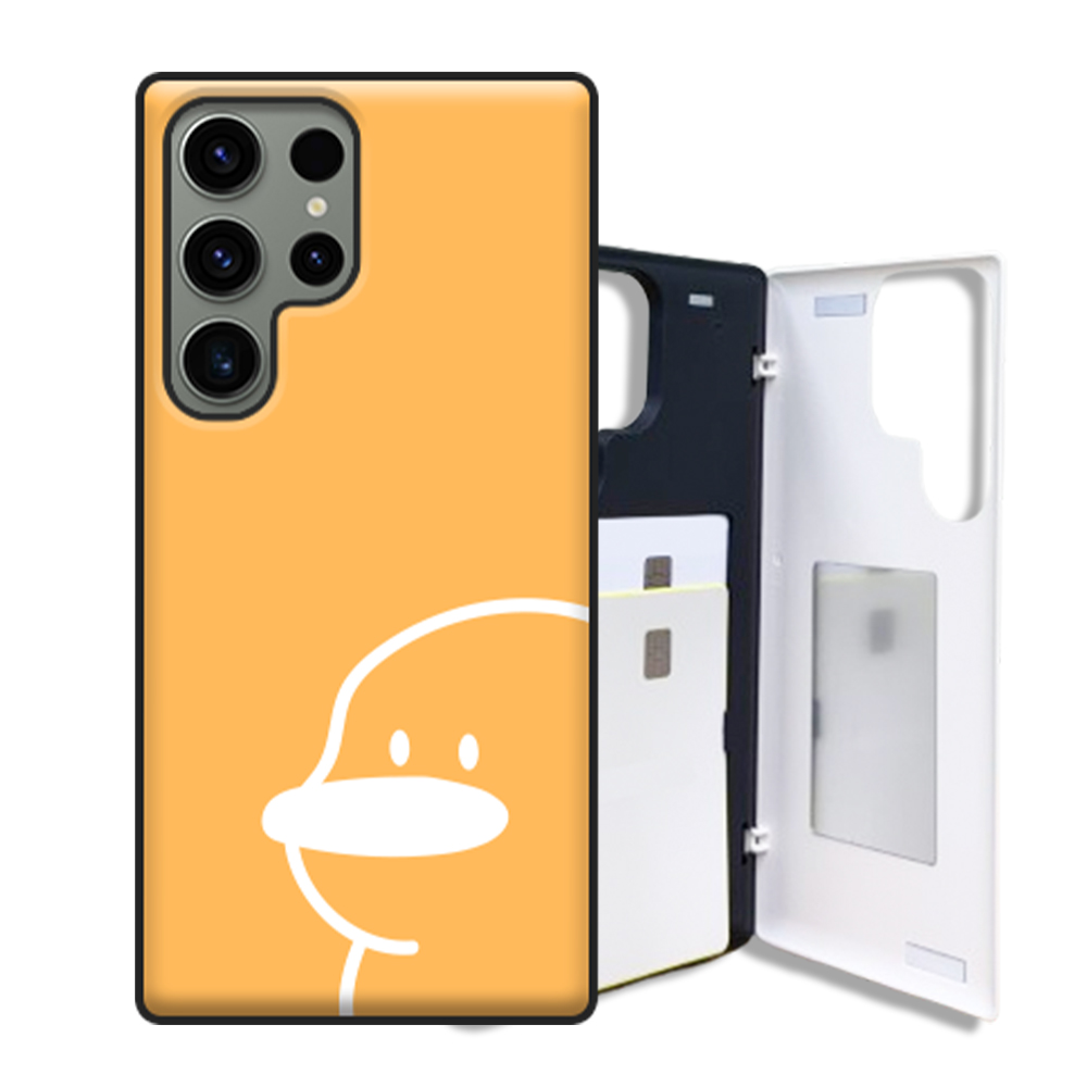 휘케이스 오리 디자인 갤럭시 S23시리즈 카드 2장 수납 마그네틱 도어범퍼 케이스 17,900원