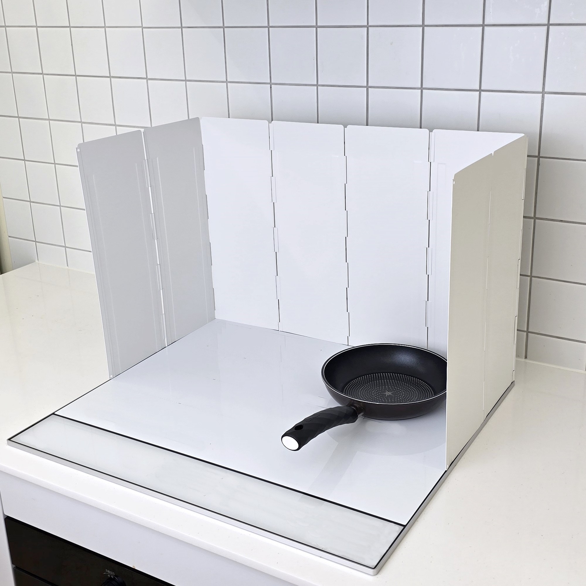 클렌 가스렌지 가림막 기름튐방지 렌지가드 화이트 + 보관파우치 세트 19,000원