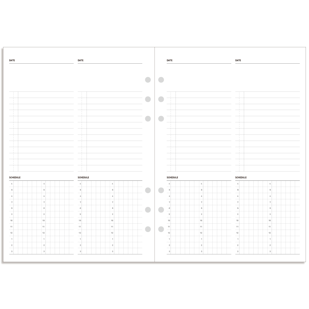 데이스테이션 A5 6공 바인더 이틀식 데일리 플래너 3,000원