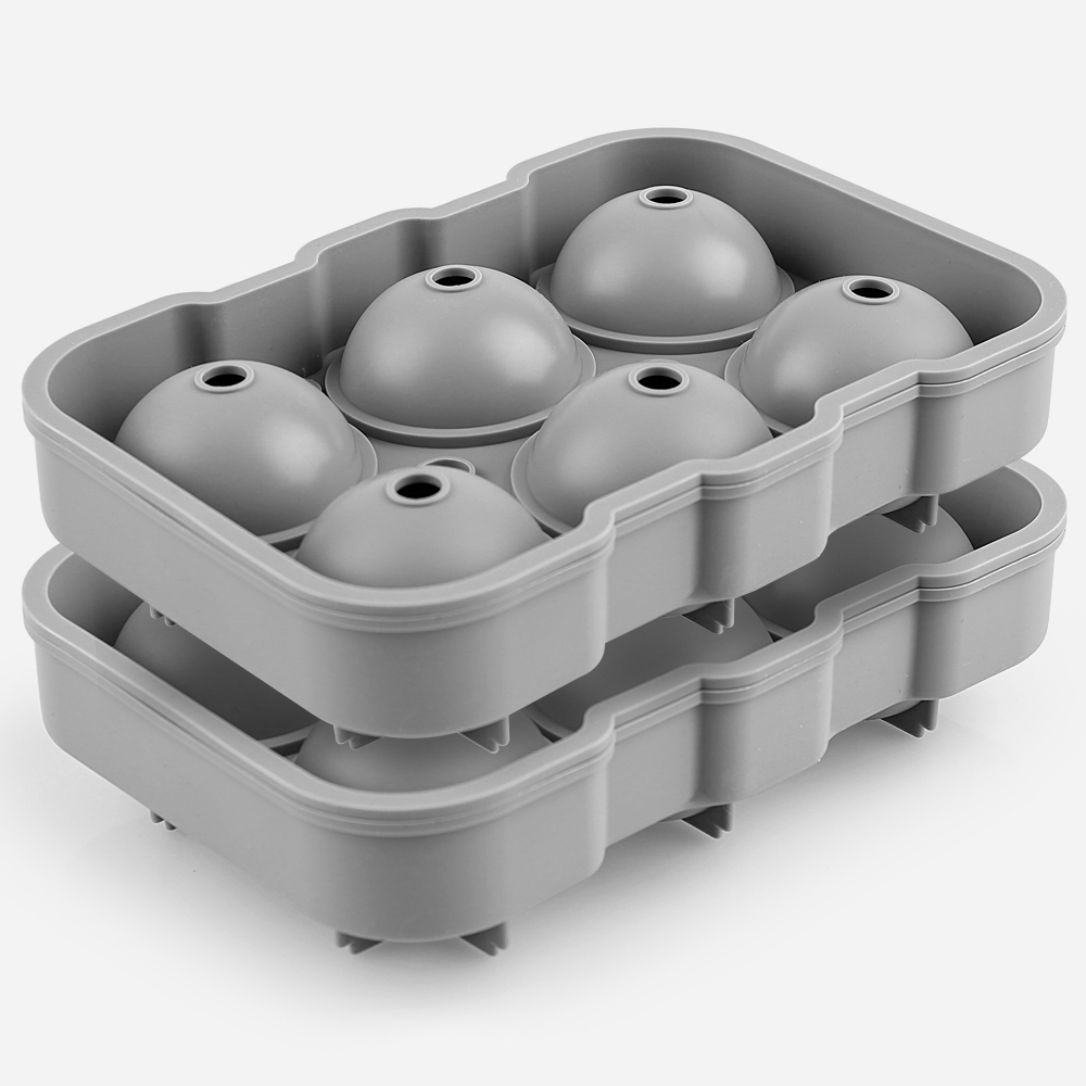 브루마 실리콘 얼음틀 6구 아이스볼 트레이 2개, 2개, 그레이 8,900원