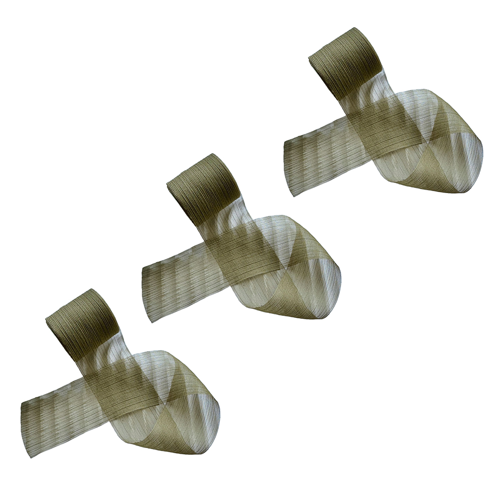 만들하비 쉬폰 리본 청첩장 선물 포장용 끈, 12 올리브그린, 3개, 5m 9,900원