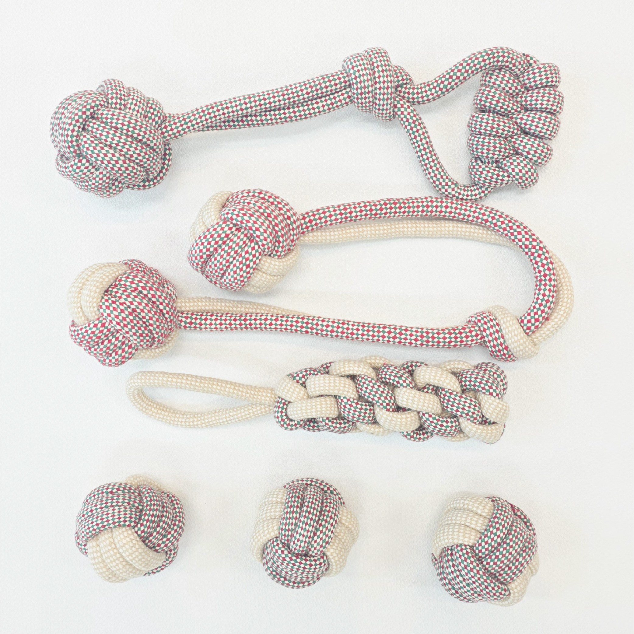 미믹펫 강아지 터그놀이 로프장난감 6종, 베이지믹스, 1세트 15,800원