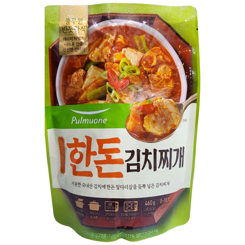 풀무원 반듯한식 한돈김치찌개 10개(1박스), 1개, 4600g 43,740원