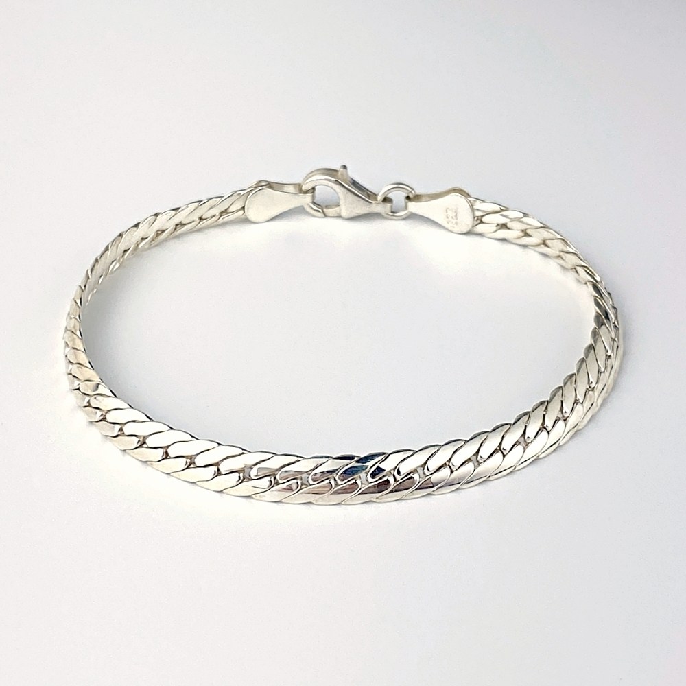 르제이실버 925 실키 스네이크 실버 체인 은팔찌 여자 남자 커플 팔찌 141,550원