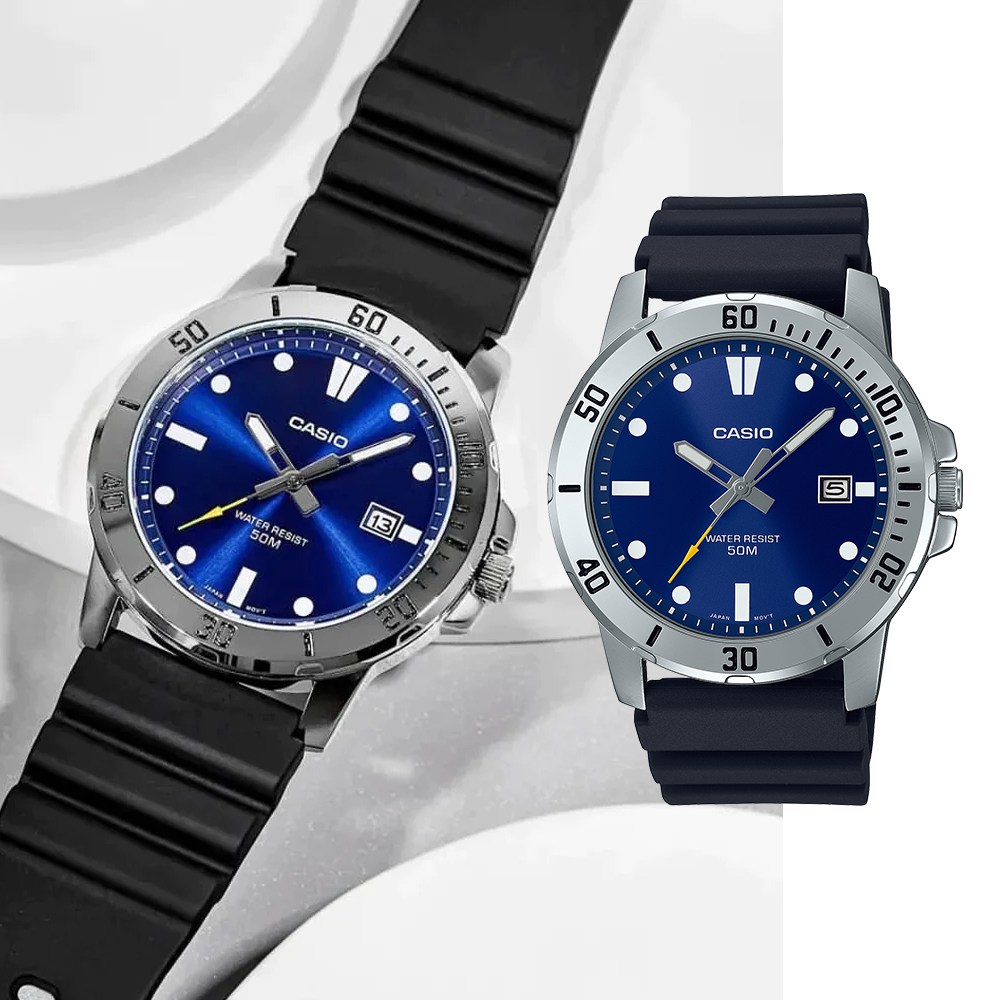 백화점AS가능 카시오 흑새치 다이버 시계 MTP-VD01 54,600원