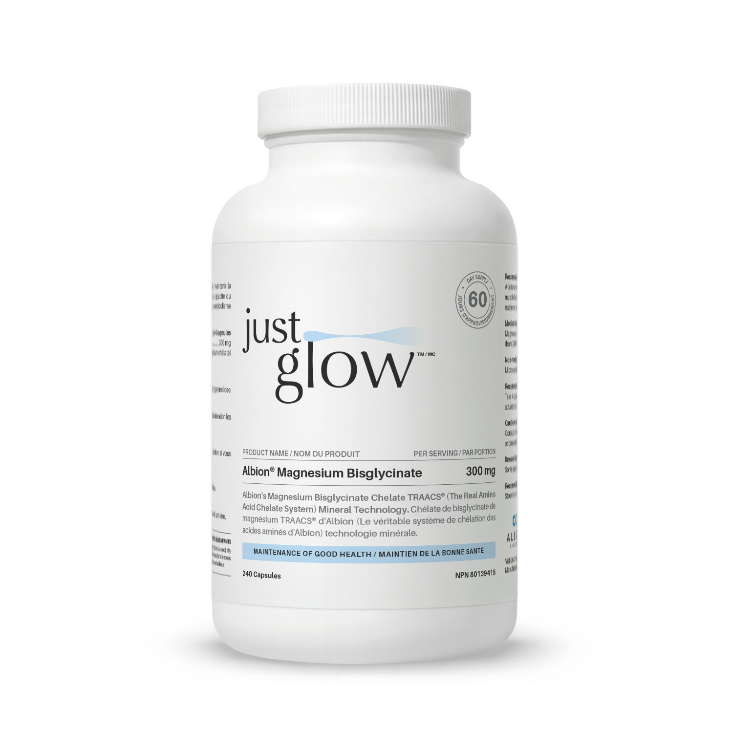 저스트글로우 알비온 마그네슘 비시글리시네이트 킬레이트 300mg 42,800원