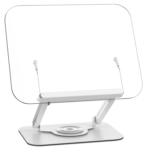 무무 투명 아크릴 독서대 높이 각도 조절 360도 회전, 화이트 19,800원