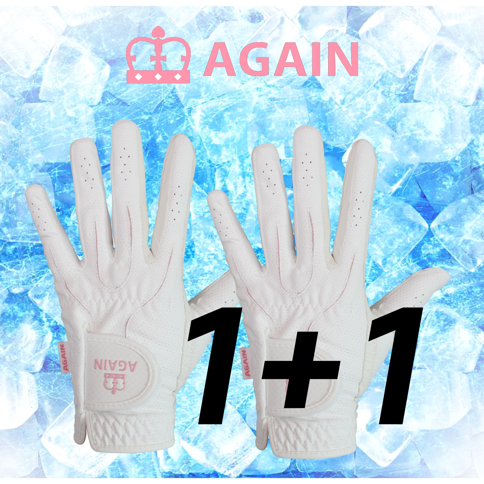 [1+1][어게인] 반피 여성용 골프장갑 왼손 2장, 양손 2켤레, 1개 9,900원