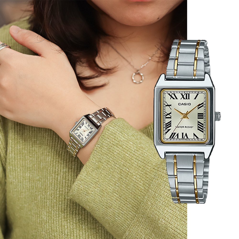 백화점AS가능 카시오 클래식 스퀘어 사각 메탈시계 LTP-V007SG-9BDF 지코스모제품 52,000원