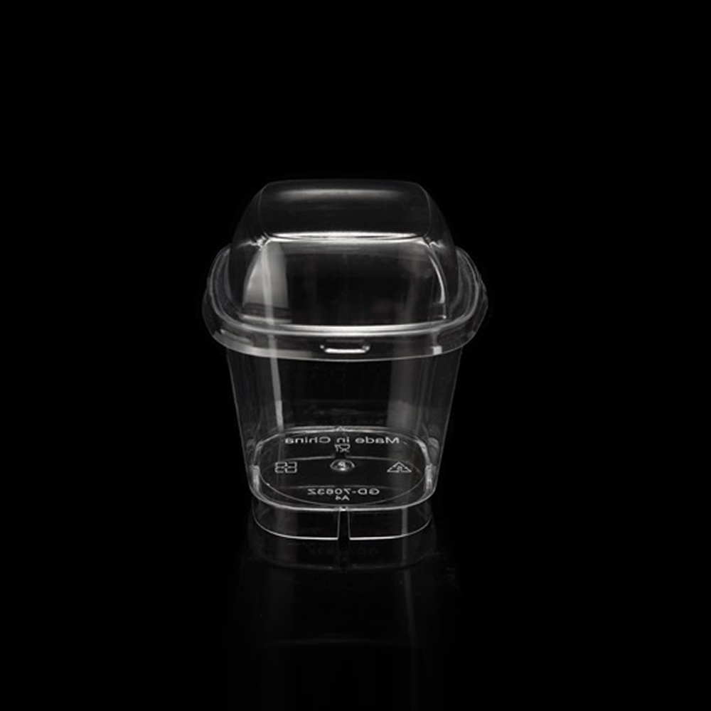 [BR] 디저트 간식 푸딩 용기+뚜껑 (120ml/GD-7063/투명/PS) 500개 세트 80,800원