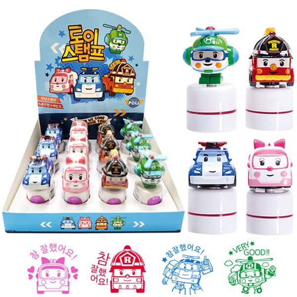 로보카폴리 토이스탬프 12종세트, 4색, 1세트 35,300원