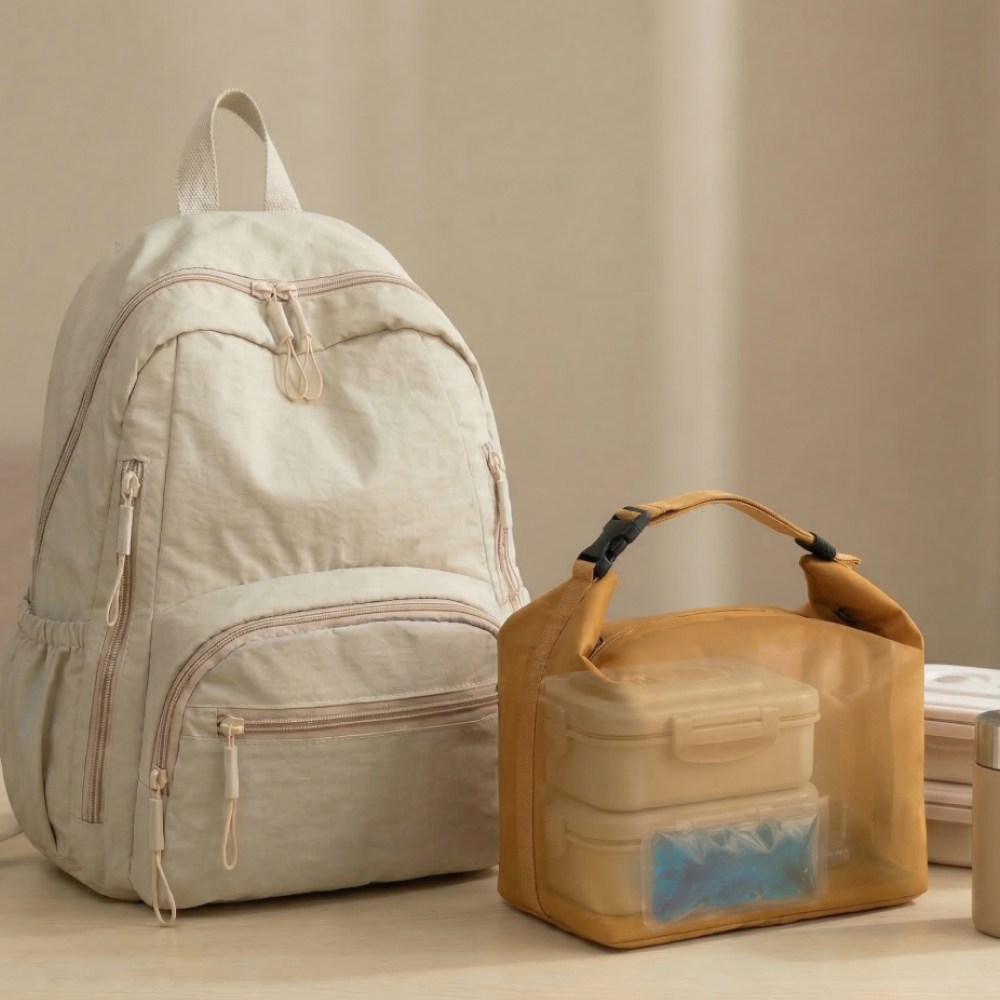 메이크앤 가벼운 기저귀 가방 대용량 보온 보냉 데일리 백팩 방수, 아이보리 39,800원