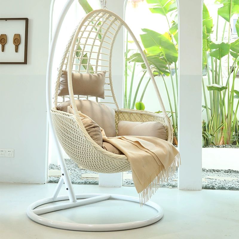 야외 그네의자 1인용흔들의자 쿠션 펜션 정원 리조트 카페 스윙체어 정원그네, 앨리스 업그레이드-아이보리 633,100원