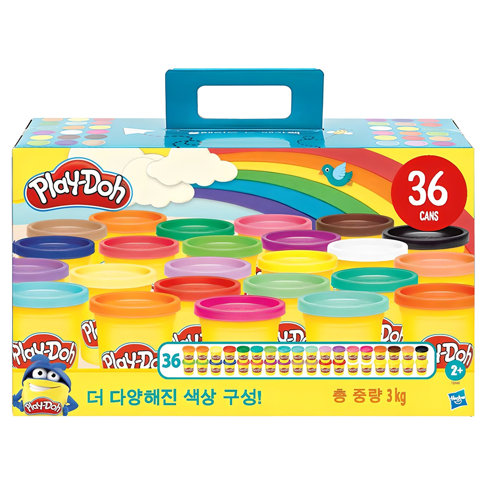 플레이도우 뉴 메가팩 유아용 클레이 36팩, 혼합색상, 3kg, 1세트 28,000원