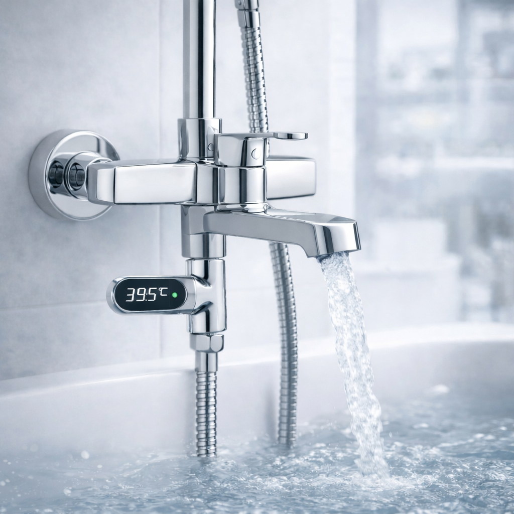 루그리 샤워기 온도계 디지털 LED 자가수력발전 28,900원