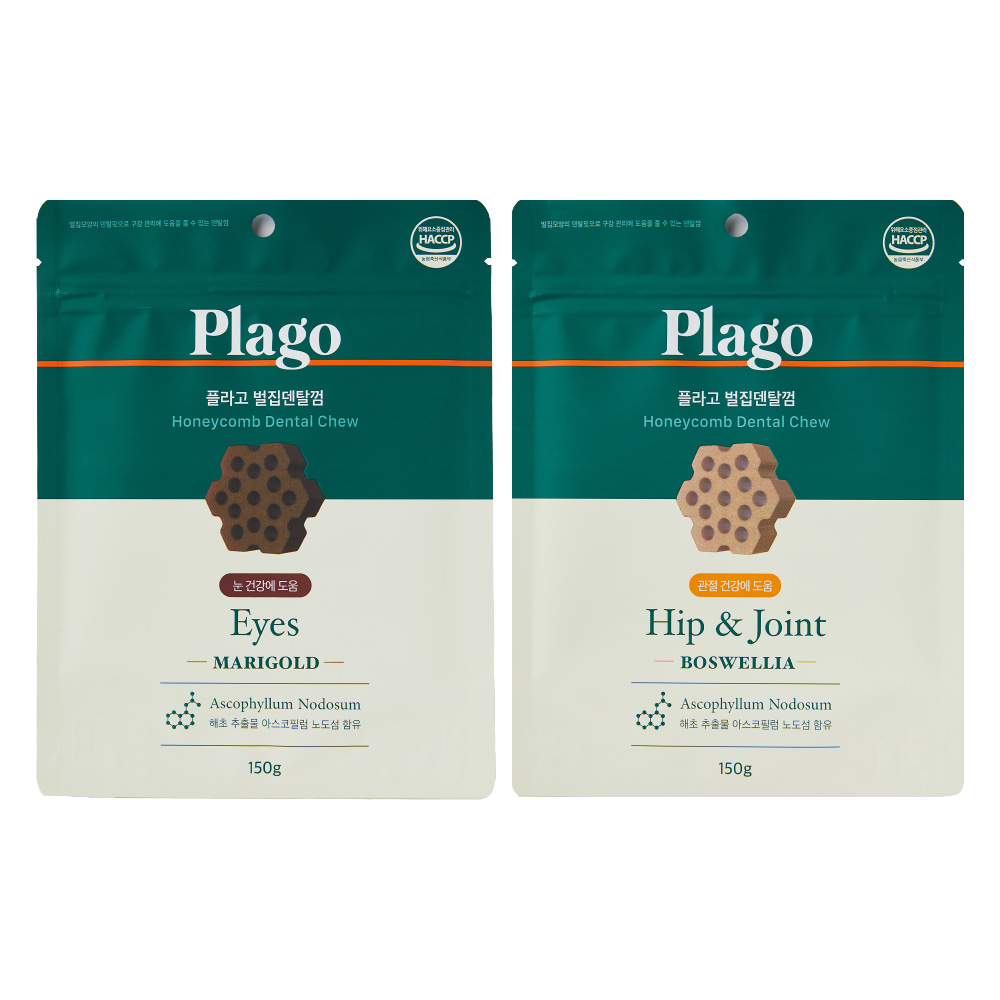 핏펫 강아지 플라고 벌집덴탈껌 아이즈 150g + 힙앤조인트 150g 세트 18,300원