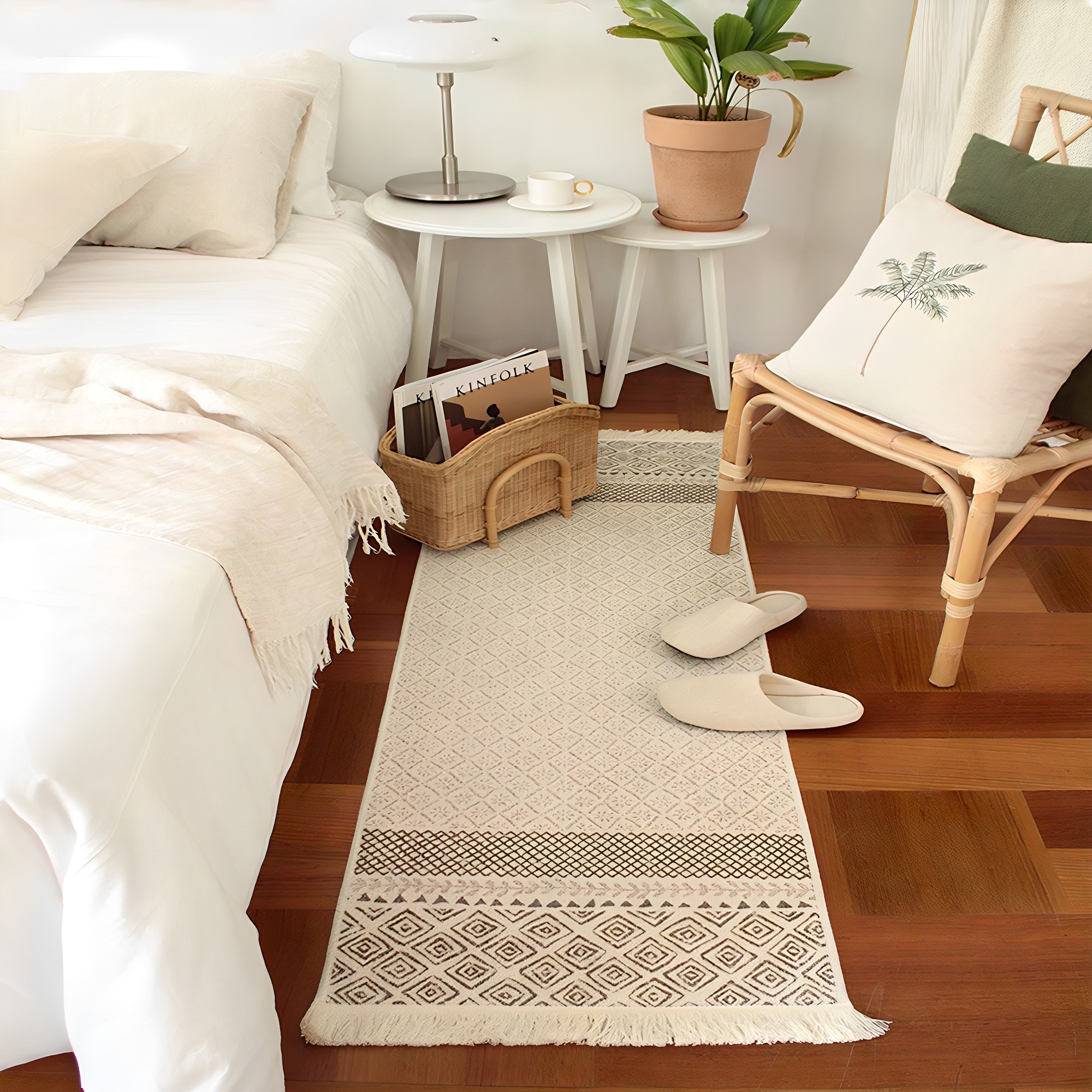 시나앤소모 바티카 태슬 카페트, 베이지 18,000원