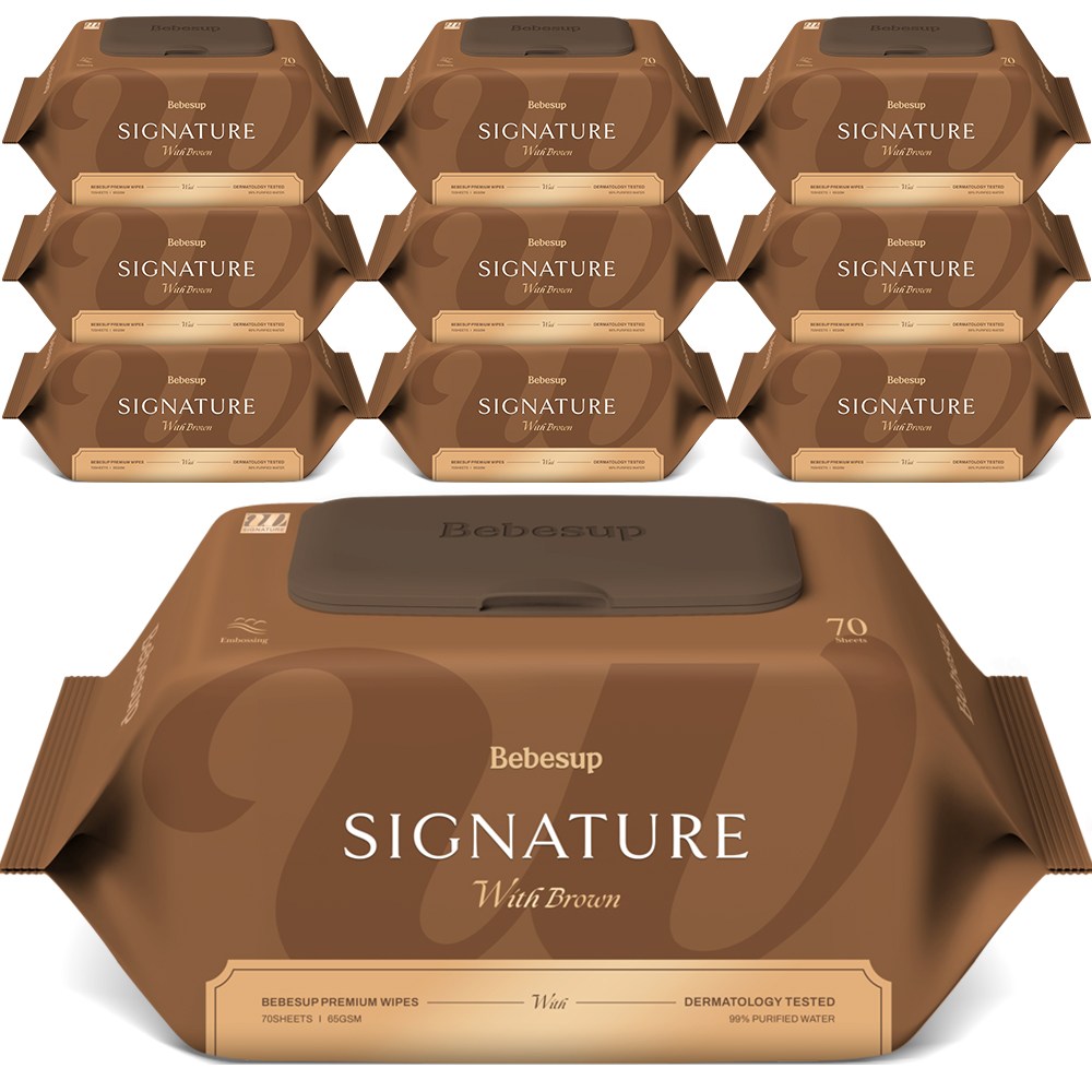 베베숲 시그니처 위드 브라운 아기물티슈 캡형 16,240원