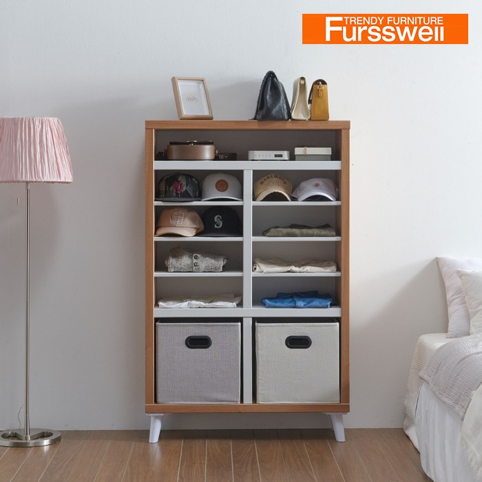 퍼스웰 840 다용도 칸칸 수납장 책장(YB_076), 화이트 104,000원