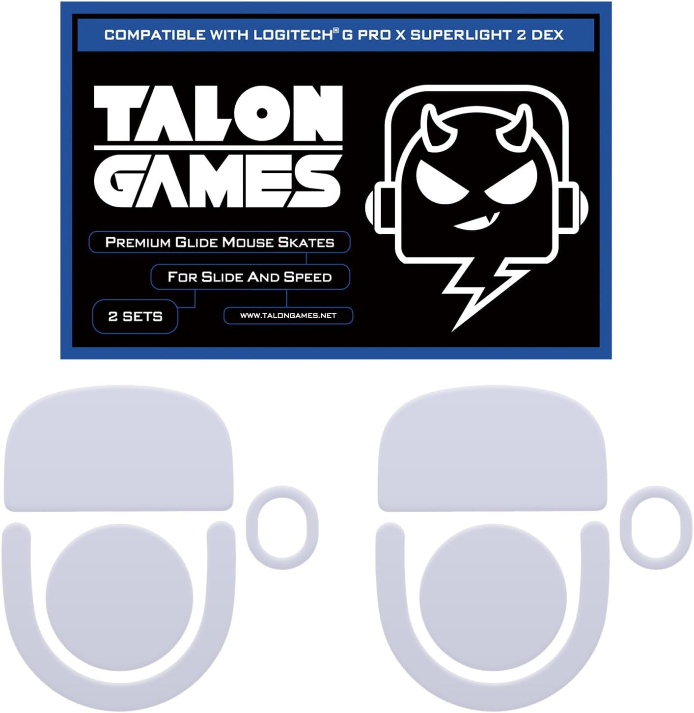 TALONAMES 둥근 곡선 모서리 마우스 피트 스케이트 2세트 (Razer Viper Ultimate Gaming 교체용 호환, 0.8mm, 매우 부드러운 글라이드 패드가 있 34,090원