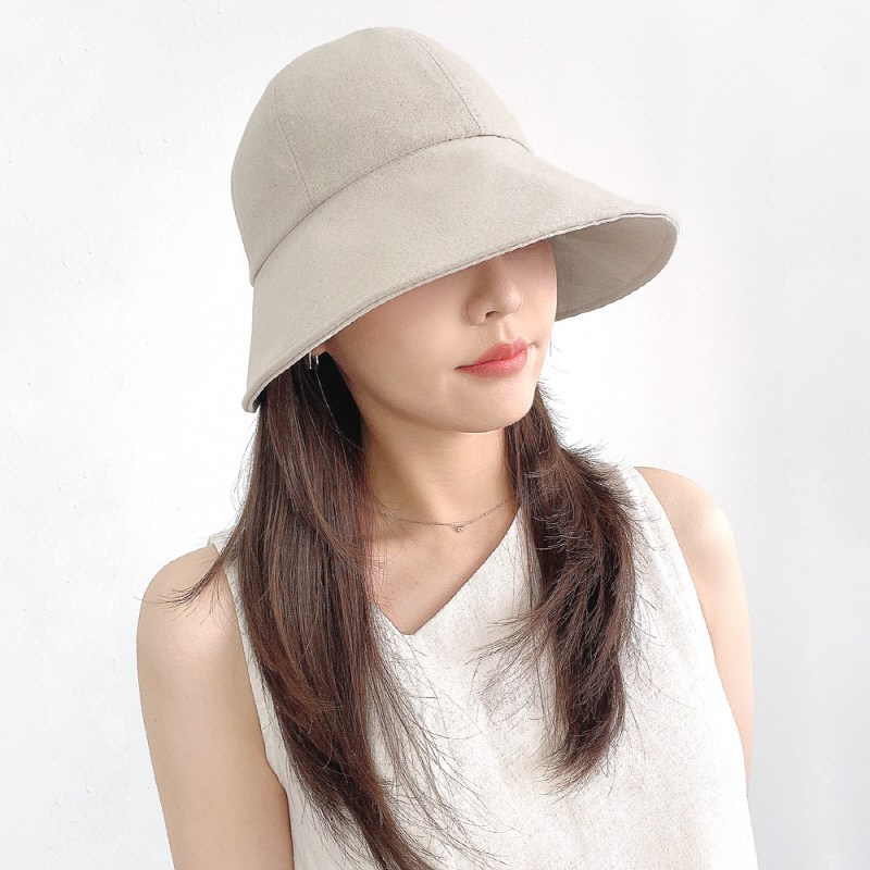 씨엘투 여성 여름 린넨 챙넓은 워싱 벙거지모자 와이어 벨크로 보넷 버킷햇 16,900원