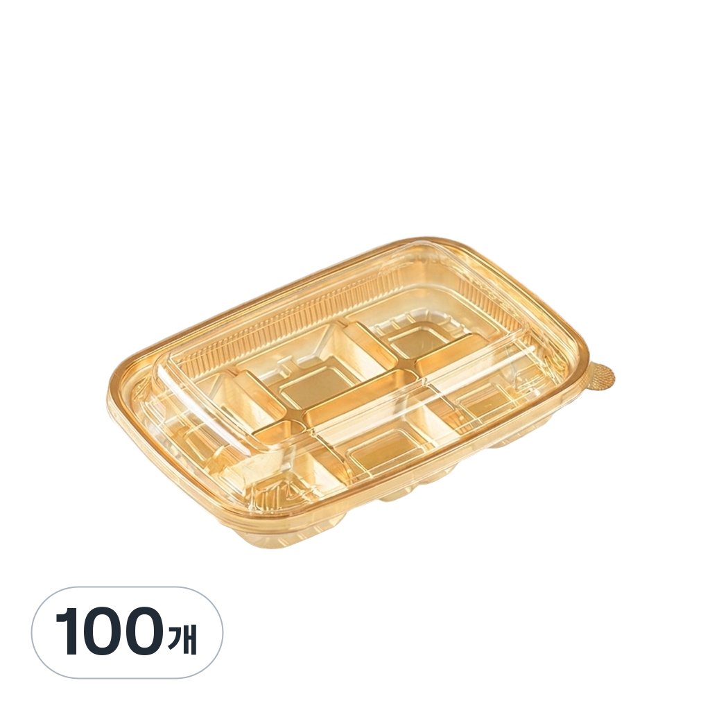 키친코디 두쫀쿠용기 직사각 6구 화과자 월병 모찌떡 케이스, 100개, 직사각6구 72,200원