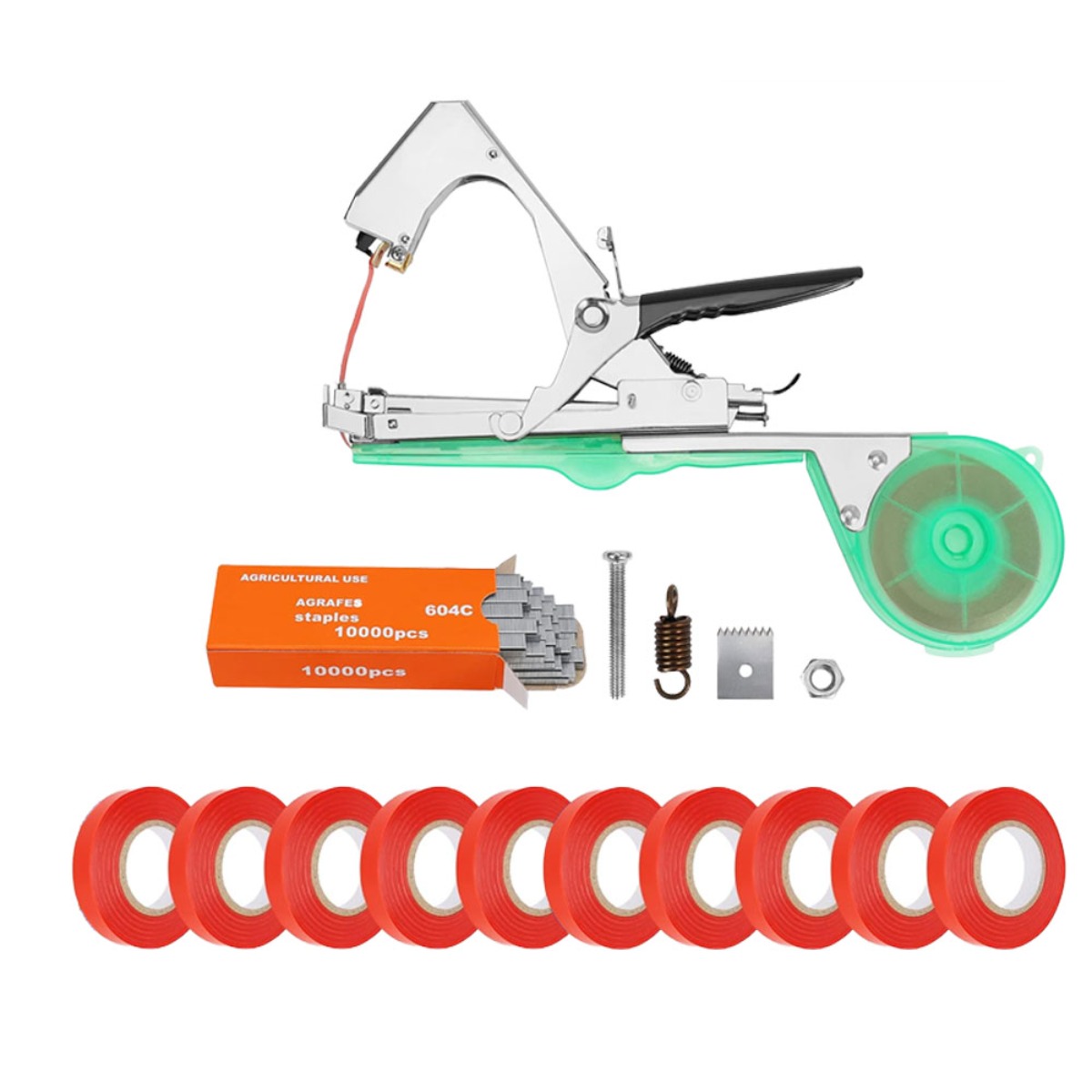 글로비 원예용 식물 결속기 포도 고추 오이 지지대 묶기 테이프 10롤, 1개 26,500원